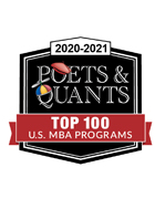 2020-2021 Poets & Quants Top 100 U.S. MBA Programs Logo